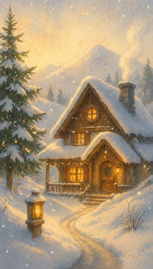 Снежната зимна хижа