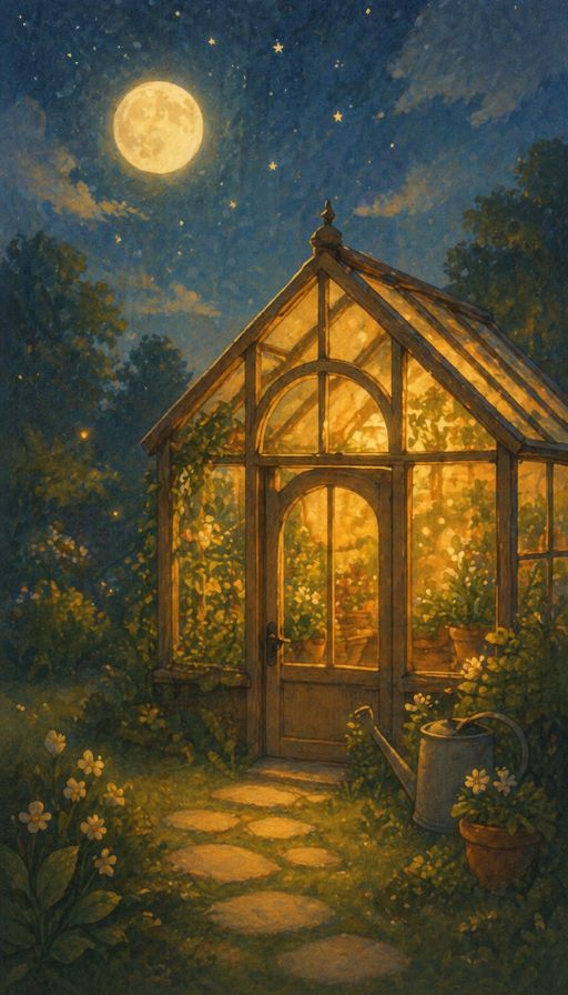 Оранжерията под лунната светлина